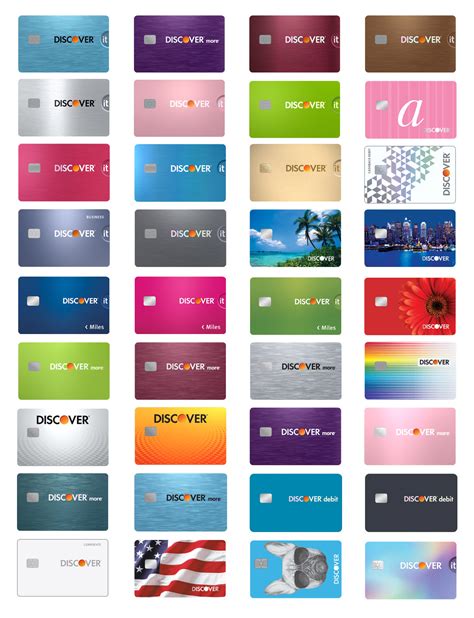 different discover card designs.